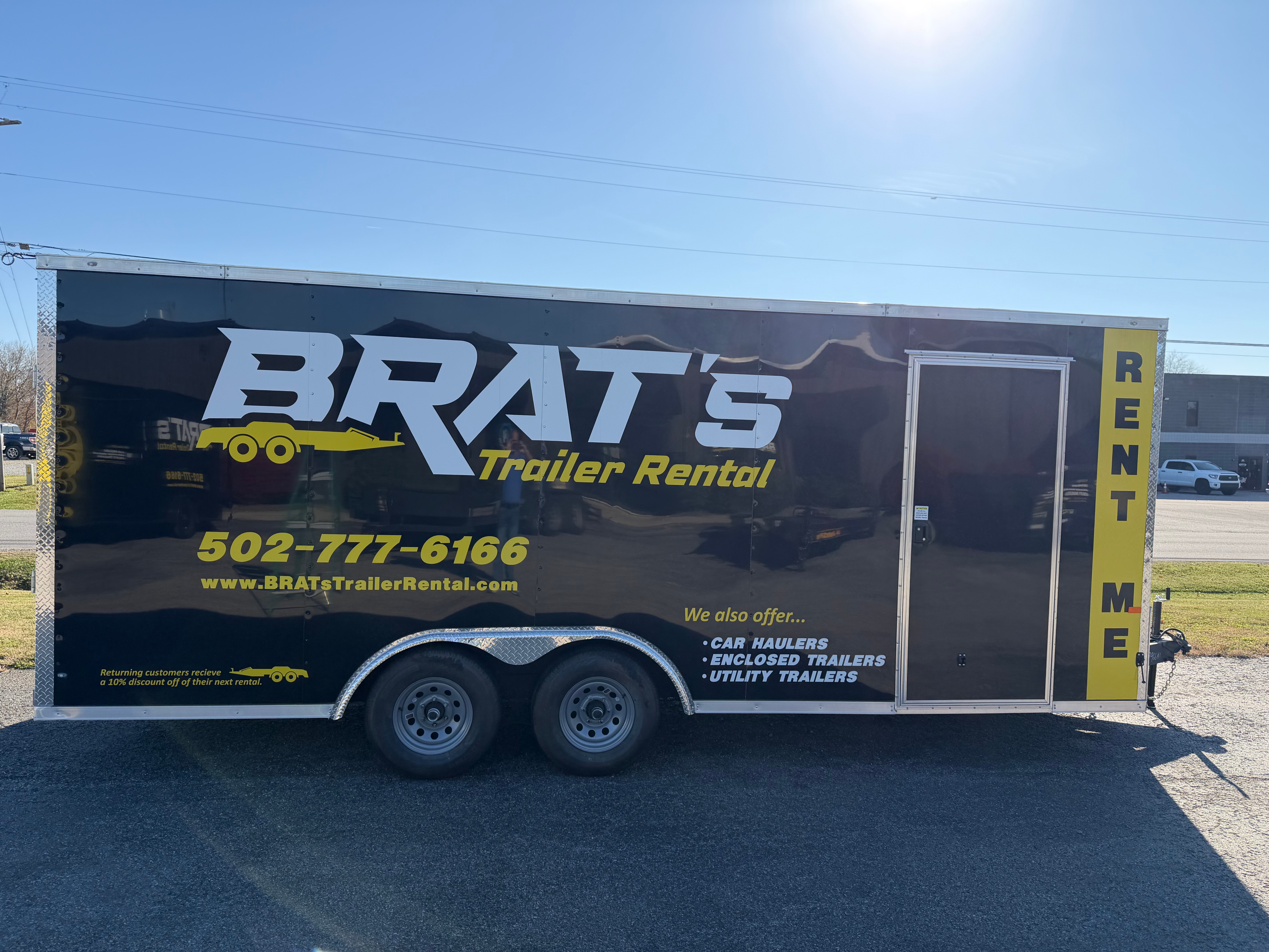 BRAT's Trailer Rental - 20ft Enclosed Trailer